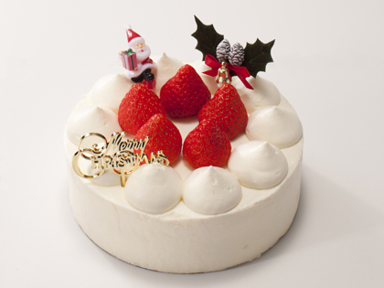 　やさしい糖質生活Xmas生クリームデコレーション　15cm 2800円（税込）