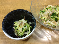 クラゲとミョウガ